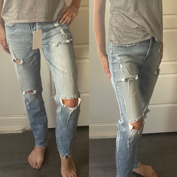 02 Kancan Light Wash Distressed Mid Rise Skinny Denim Jeans - Picture 2 of 5